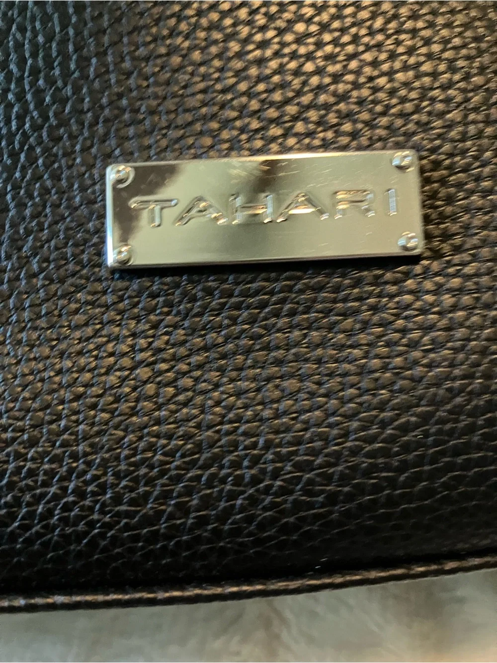 TAHARI Black Leather Purse